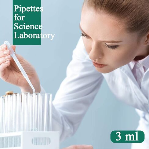 moveland 25Pcs 1ML Pipettes Dropper - Disposable Pipettes Plastic Dropper for Lab Science, Essential Oil, DIY Art, Medicine - Excellent Suction Without Leakage - Universal Pipette Tips in Saudi Arabia