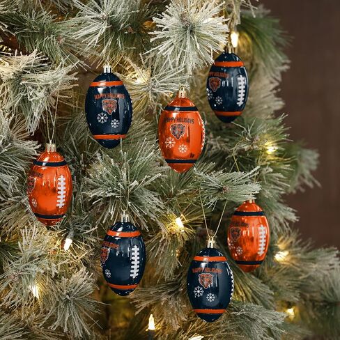 FOCO Denver Broncos NFL 12 Pack Football Ornament Set in Saudi Arabia