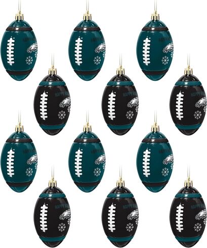 FOCO Denver Broncos NFL 12 Pack Football Ornament Set in Saudi Arabia