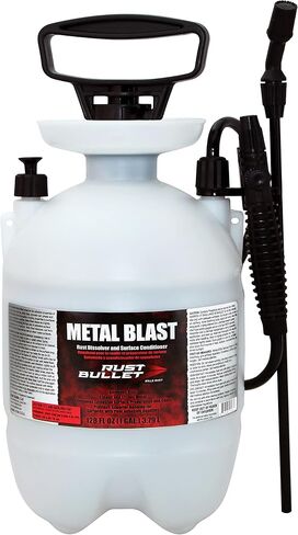 RUST BULLET - Metal Blast Rust Remover 1 Gallon - Rust Treatment, Metal Cleaner and Conditioner - Removes Rust, Grease, and Contaminates for a Superior Bond - Rust Remover Metal Cleaner in Saudi Arabia