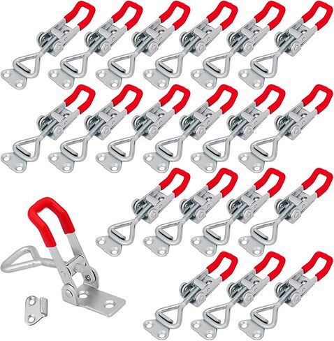 12 Pack Toggle Latch Clamp, 4002 Duty U-hook Latches Clamp for Wood Boxes and Woodworking Craft, Draw Latch, Toggle Clamps, Adjustable Clamp with 485lbs Holding Capacity in Saudi Arabia
