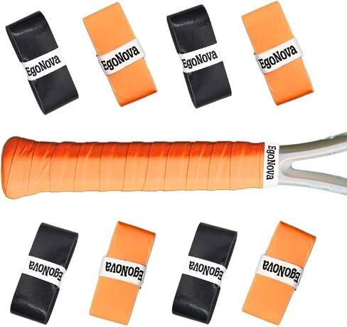 Tennis Racket Grip Tape, Sweat Absorbent Tennis Grip Tape, Soft and Comfort Tennis Racket Grips, Easy to Install Tennis Grips Overgrip (8-Pack) in Saudi Arabia