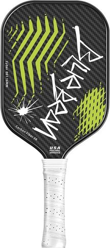 Pickleball Paddles, USAPA Approved, 3K Raw Carbon Fiber Pickleball Paddle with a 16MM Polymer Honeycomb Core Provides Higher Grit&Spin, Engineered for Players Intermediate and Above, BlueBean in Saudi Arabia
