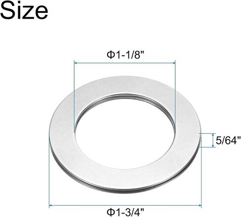 uxcell 6 Sets NTA1423+2TRA Thrust Needle Roller Bearings with Washers, 7/8 x 1-7/16 x 5/64 inch Chrome Steel Needles Roller Bearing, P5 (ABEC 5) in Saudi Arabia