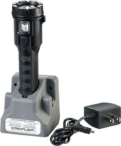 Streamlight 68793 Dualie 275-Lumen Multi-Functional, Intrinsically Safe, Rechargeable Flashlight with Magnetic Clip and 120V/100V AC Charger, Yellow in Saudi Arabia