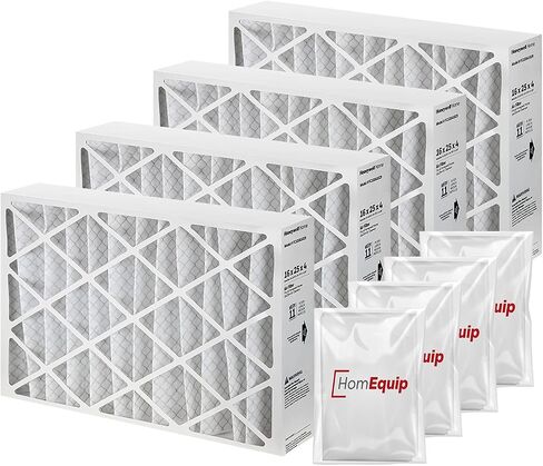 Honeywell 16x25x4 Furnace Filters, FC100A1029 Filter Replacement, Merv 11 Filter Media with Homequip Disposal Bag (2 Pack) in Saudi Arabia