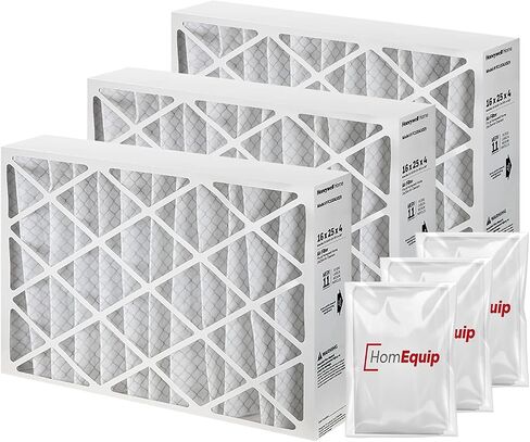 Honeywell 16x25x4 Furnace Filters, FC100A1029 Filter Replacement, Merv 11 Filter Media with Homequip Disposal Bag (2 Pack) in Saudi Arabia