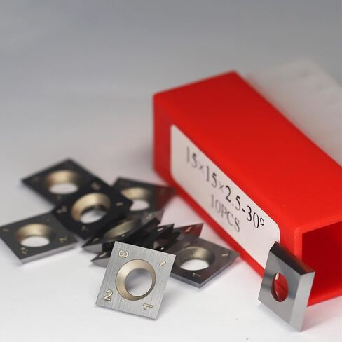 12mm Square Carbide Inserts Cutters Indexable Inserts 12 x12 x1.5 mm for Woodturning Lathe Tools Spiral Helical Planer Cutter Head Wood Planer Bit Trim Router Bit Woodworking Tools 10pcs in Saudi Arabia