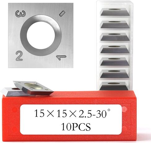 12mm Square Carbide Inserts Cutters Indexable Inserts 12 x12 x1.5 mm for Woodturning Lathe Tools Spiral Helical Planer Cutter Head Wood Planer Bit Trim Router Bit Woodworking Tools 10pcs in Saudi Arabia