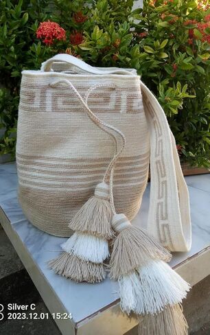 Wayuu Mochila Multicolor Handbag, Ethnic Colombian Handbag, Crochet Bag, Unique Design in Saudi Arabia