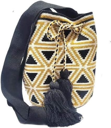 Wayuu Mochila Multicolor Handbag, Ethnic Colombian Handbag, Crochet Bag, Unique Design in Saudi Arabia