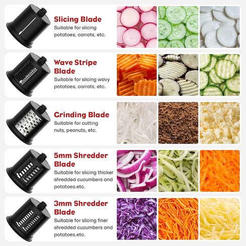 Stainless Steel Slicer Shredder Attachment for KitchenAid Stand Mixer, Salad Maker with Grinding Powder as Kitchen Aid Accessories and Attachments, Cheese Grater Kitchen Aid with 4 Blades by FGREEBLE in Saudi Arabia