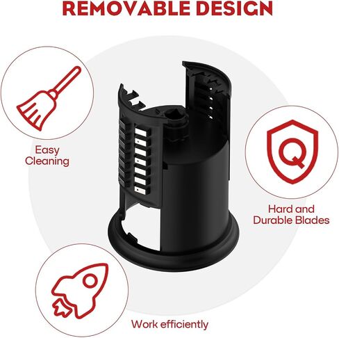 Stainless Steel Slicer Shredder Attachment for KitchenAid Stand Mixer, Salad Maker with Grinding Powder as Kitchen Aid Accessories and Attachments, Cheese Grater Kitchen Aid with 4 Blades by FGREEBLE in Saudi Arabia