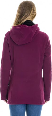 Smallshow Women's Fleece Zip Up 3 in 1 Maternity Baby Wearing Hoodie Sweatshirt Jacket in Saudi Arabia