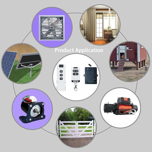 مرحل DC5V-12V 20A، مفتاح التحكم عن بعد اللاسلكي DC، مفتاح التحكم عن بعد للأمام والخلف 12 فولت للستائر وقضبان الأبواب والسيارات والقوارب والمحركات. (DC 2Way XLJ) in Kuwait