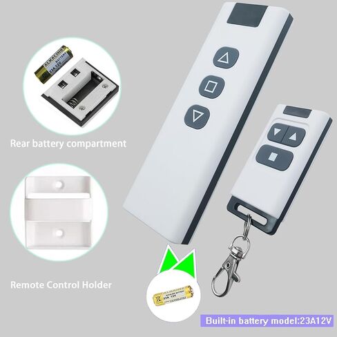 مرحل DC5V-12V 20A، مفتاح التحكم عن بعد اللاسلكي DC، مفتاح التحكم عن بعد للأمام والخلف 12 فولت للستائر وقضبان الأبواب والسيارات والقوارب والمحركات. (DC 2Way XLJ) in Kuwait