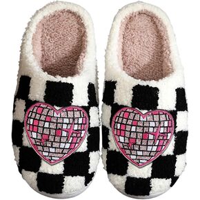LNERIP Slippers Winter Womens Mens Fluffy Plush Slippers Animals Cute Cartoon House Slippers Cuddly Warm Shoes Indoor Outdoor Girls Women