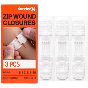 Zip Stitch Wound Closure Strips - Repair Wounds Without Stitches - Zipstitch Sutures - Laceration Closure Kit