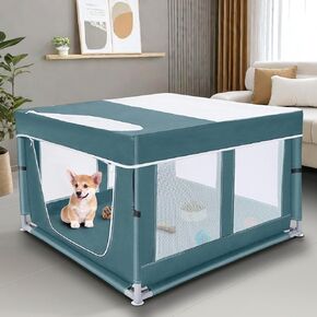 Dog Playpen, Puppy Playpen 40 × 40 inch, 25 Inch Height Pet Playpen for Small Dogs, Keep Pets Secure