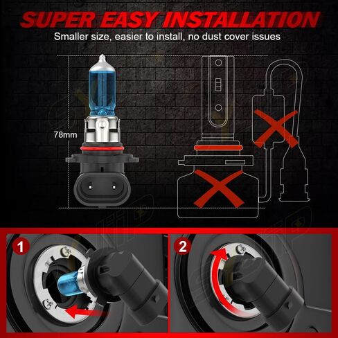 Compatible for Honda CRV CR-V Headlight Bulbs 2007 2018 2019 2010 2011 2012 2013 2014, 9003 H4 High Low Beam H11 Fog Light Halogen Combo, Plug n Play, 6000K White, 4-Pack in Kuwait