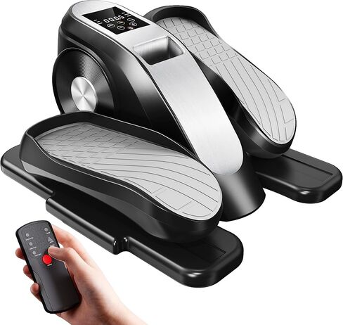 Under Desk Elliptical Machine Seated Ellipse Leg Exerciser for Seniors Quiet & Portable Electric Elliptical Trainer for Home Elliptical Exercise Machine with Massage Pedal/LCD Monitor/Remote Control in Saudi Arabia
