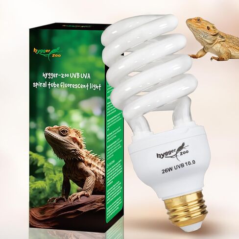 UVB Bulb for Reptiles, 5.0 13W UVB Light for Reptiles, Hygger zoo UVA UVB Reptile Light Bulb Reptile UVB Bulb UVB Light for Hermit Crab Snake Chameleon Reptile Lamp Terrarium Lamp for Tropical Reptile in Kuwait