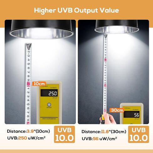 UVB Bulb for Reptiles, 5.0 13W UVB Light for Reptiles, Hygger zoo UVA UVB Reptile Light Bulb Reptile UVB Bulb UVB Light for Hermit Crab Snake Chameleon Reptile Lamp Terrarium Lamp for Tropical Reptile in Kuwait