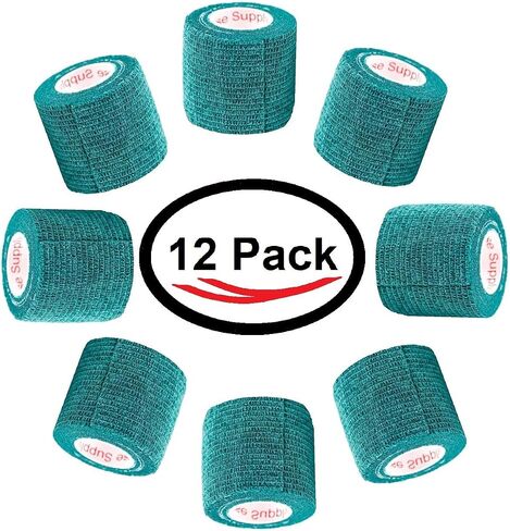 Prairie Horse Supply Vet Wrap Tape Bulk (Assorted Camo Colors) (6 Pack) (2 Inches Wide) Vet Wrap Medical First Aid Tape Self Adhesive Adherent for Ankle Wrist Sprains and Swelling in Kuwait