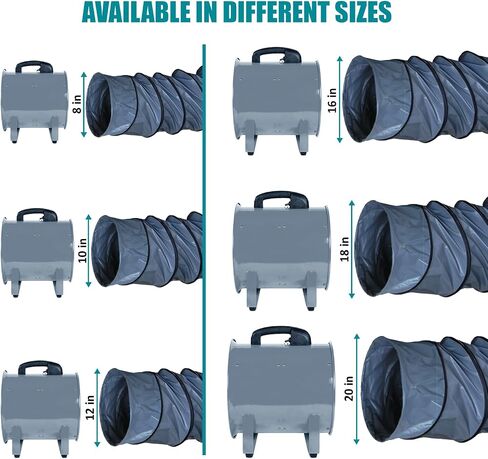 33FT Premium PVC Flexible Duct Hosing for Exhaust Fan (12 Inch) in Saudi Arabia