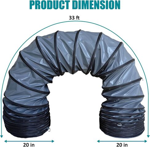 33FT Premium PVC Flexible Duct Hosing for Exhaust Fan (12 Inch) in Saudi Arabia