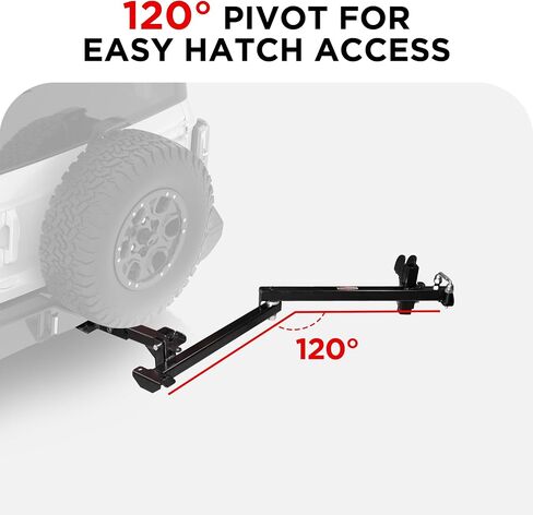 Rockland Swing Away Hitch for Bike Rack and Cargo Carrier Basket, Silver in Saudi Arabia
