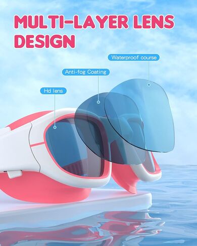 Kids Swim Goggles, 4 Pack Swimming Goggles for Kids 6-14, Anti-Fog UV Protection Pool Goggles for Boys Girls Children in Saudi Arabia