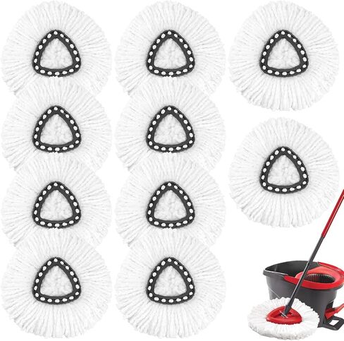 NICEMOVIC 5 Pack Spin Mop Replacement Head for O-Ceda Easywring Spin Mop Replace Head, Reusable Microfiber Mop Refills, Deep Cleaning and Machine Washable Mop Head Replacement in Saudi Arabia