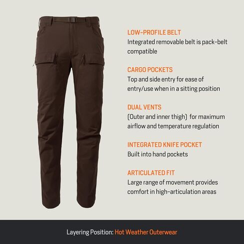First Lite Men's Trace Pant - Ultralight Breathable Camo Hunting Pants in Saudi Arabia