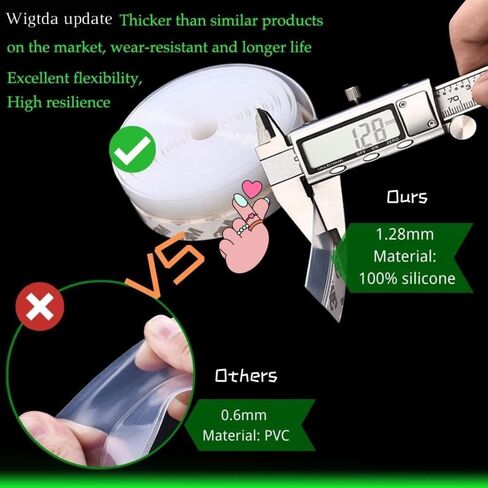 مانع تسرب الطقس - شريط ختم الباب لجانب إطار الباب، النافذة، ختم الجزء السفلي لباب الدش، سدادة باب سيليكون لاصقة قوية لمقاومة الطقس وتقليل الضوضاء، أسود 1.4 بوصة in Kuwait