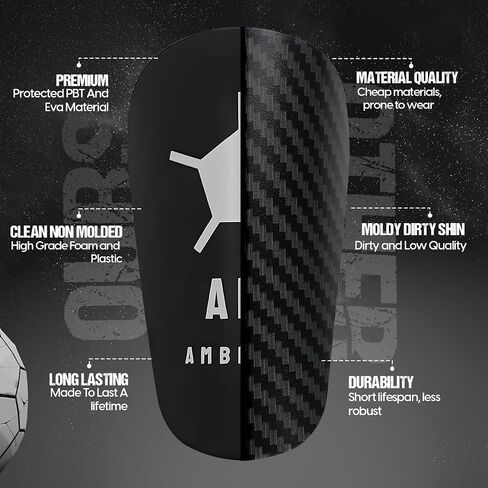One Size Soccer Shin Guards Kids Adults - Youth Soccer Shin Guards for Boys & Girls in Saudi Arabia