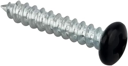 120 Pack #6 x 3/4" Phillips pan Head Sheet Metal Screws, Zinc Plated, White Heads in Saudi Arabia