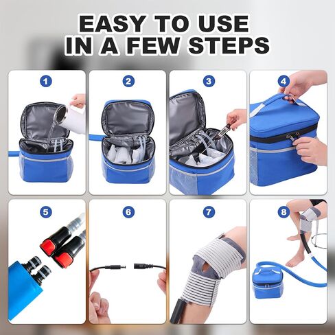 Cold Therapy System Lightweight Therapy Ice Machine Cryotherapy Freeze Kit Tools with Large Universal Pad for Knee Pain Relief Shoulder Ankle Back Hip Leg Arthritis Swelling Injury Recovery (DDS-Y) in Kuwait