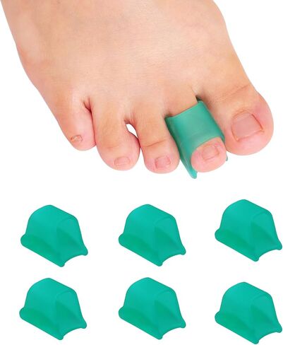 Hammer Toe Straightener Corrector - Toe Spacers Toe Separators for Bunion, Curled Toes, Hammertoes - 6 Pack (3 Sizes in One Set) in Saudi Arabia