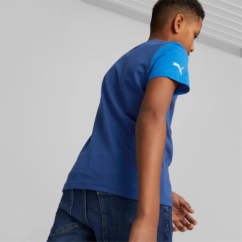 PUMA Unisex Kid's Standard BMW M Motorsport Essentials Logo Tee, Blue Skies in Saudi Arabia