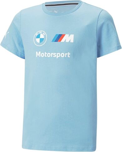 PUMA Unisex Kid's Standard BMW M Motorsport Essentials Logo Tee, Blue Skies in Saudi Arabia