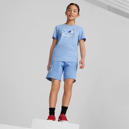 PUMA Unisex Kid's Standard BMW M Motorsport Essentials Logo Tee, Blue Skies in Saudi Arabia