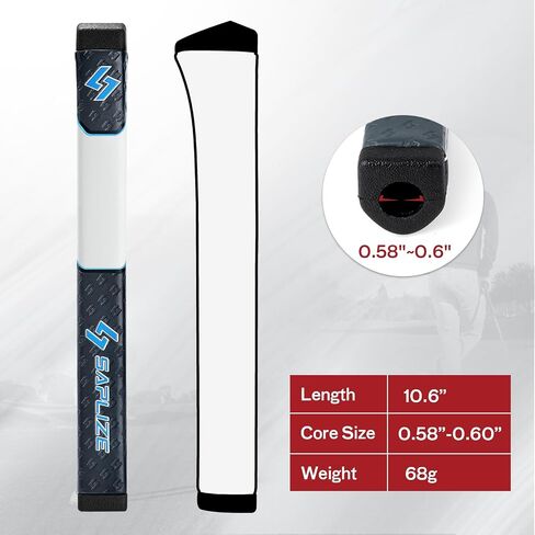 SAPLIZE Midsize Golf Putter Grip, Lightweight Golf Grips, Innovative Pistol Shape with Anti-Slip Pattern, Pink in Saudi Arabia