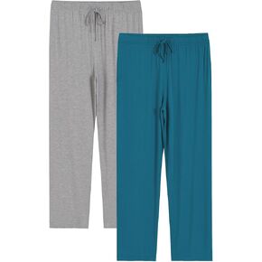 Latuza Men's Viscose Pajama Pants Soft Lounge Pants with Pockets