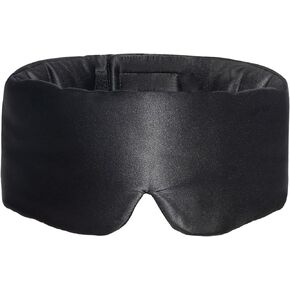 Microwave Heated Eye Mask for Dry Eyes, Warm Eye Compress for Styes, Eyestrain, Adjustable Weighted Eye Mask for Sleeping, Completely Blackout, Navy Blue