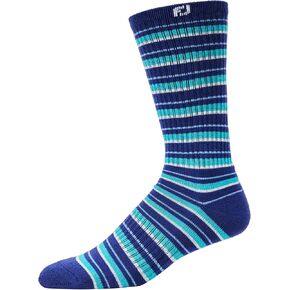 FootJoy Men's 2023 ProDry Crew, Navy, Fits-Shoe Size 7-12