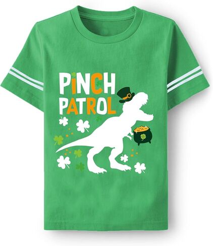 Boys St.Patrick's Day Shirt Toddler Kids Irish Outfit Load of Luck Clover T-Shirts Shamrock Graphic Tees Cotton Top 1-7T in Kuwait
