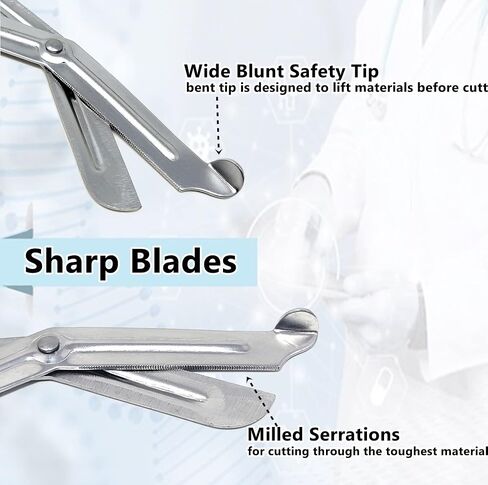 PARAMEDIC UTILITY NEON GREEN BANDAGE FIRST AID TRAUMA EMT EMS SHEARS SCISSORS 7.25 INCH STAINLESS STEEL ( HTI BRAND) in Saudi Arabia