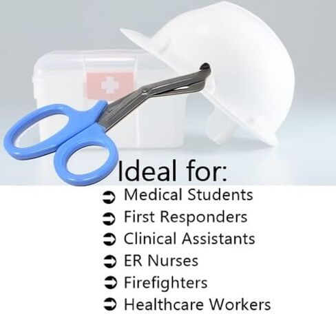 PARAMEDIC UTILITY NEON GREEN BANDAGE FIRST AID TRAUMA EMT EMS SHEARS SCISSORS 7.25 INCH STAINLESS STEEL ( HTI BRAND) in Saudi Arabia