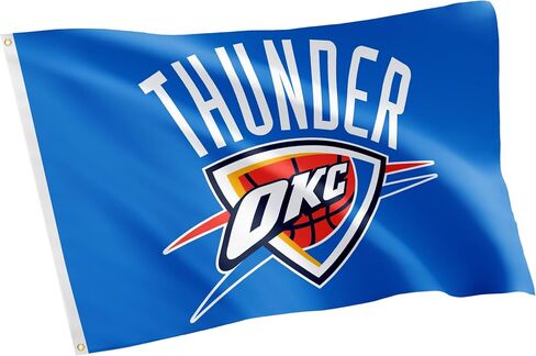 Desert Cactus Oklahoma City Thunder Flags Team NBA OKC National Basketball Association 100% Polyester Indoor Outdoor 3x5 feet Flags (Flag B) in Saudi Arabia